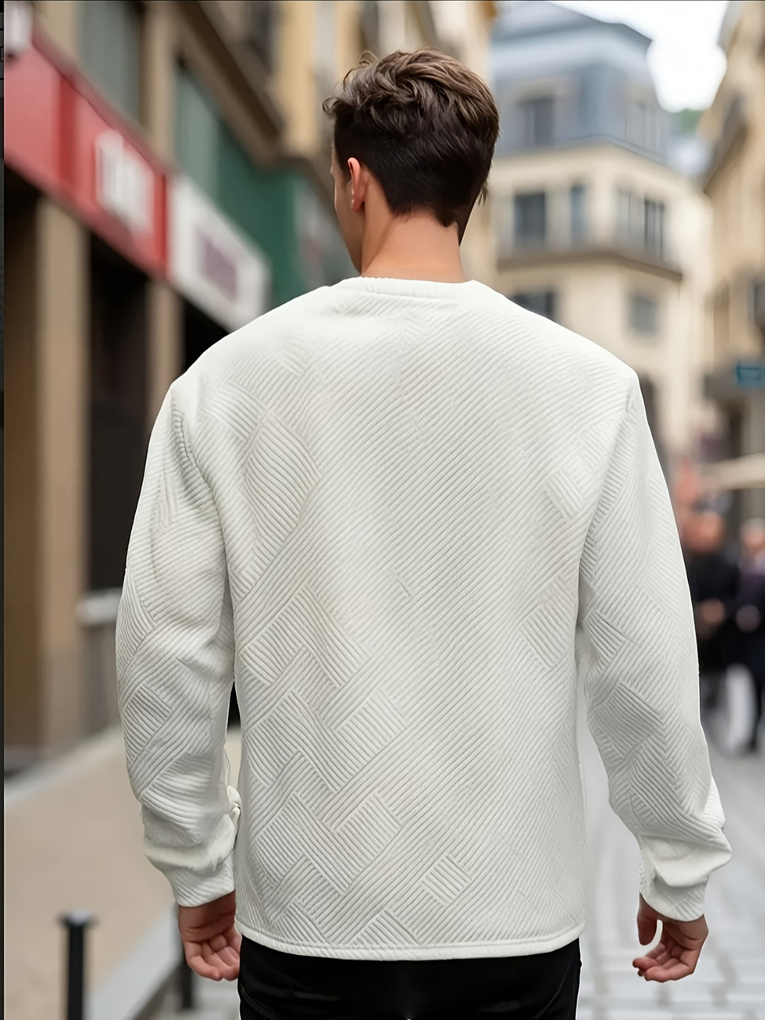 Clifford | Textured Crew Neck Sweatshirt