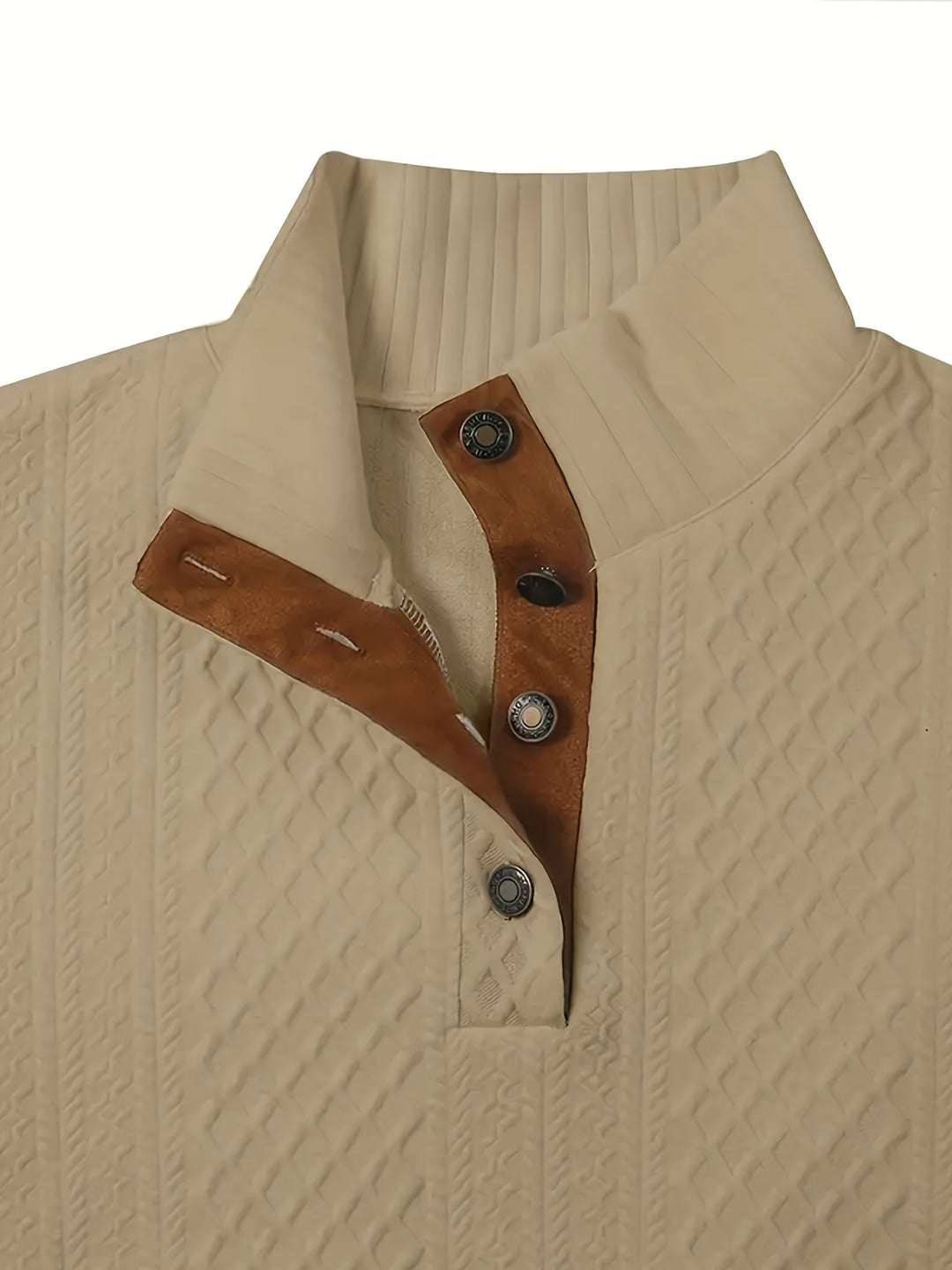 Sawyer | Textured Stand-Collar Sweater