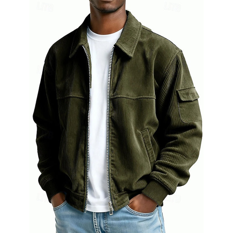 Ellis | Ribbed Zip-Up Jacket