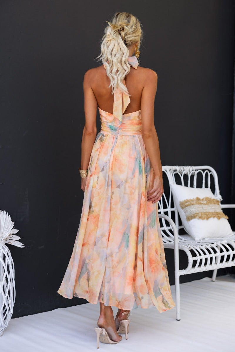 Lucia | Elegant Close Neck Sleeveless Dress