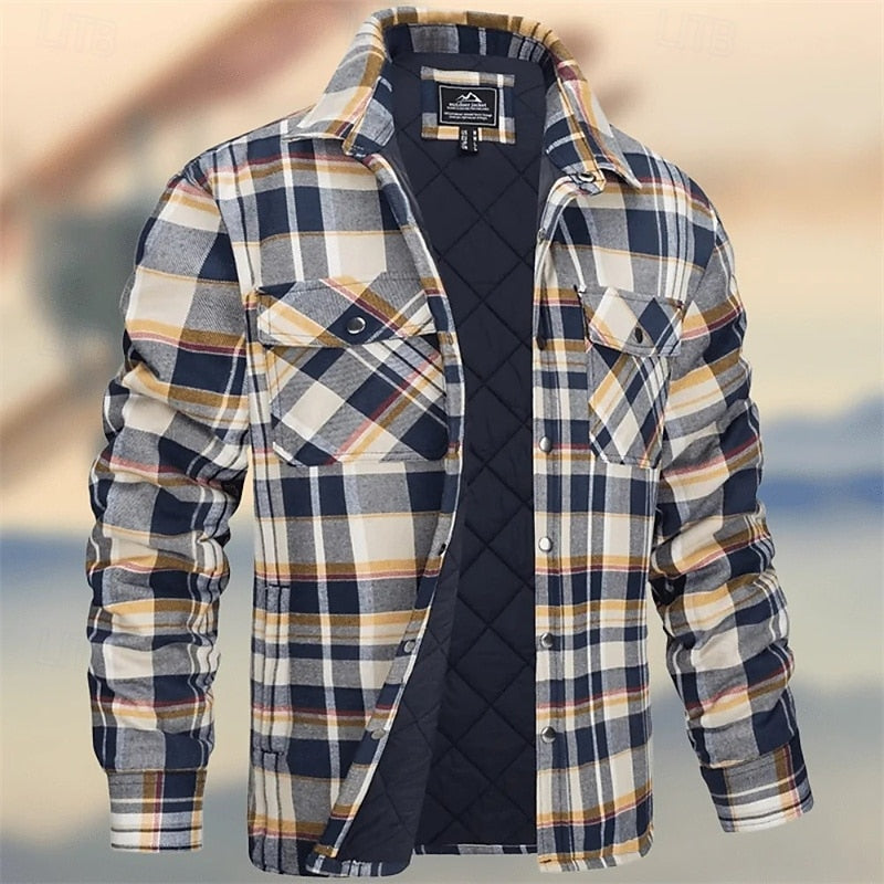 Bram | Insulated Plaid Shirt Jacket