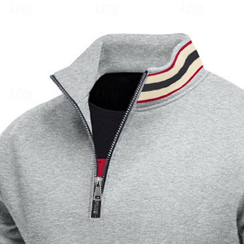 Everett | Quarter-Zip Standing Collar Sweatshirt