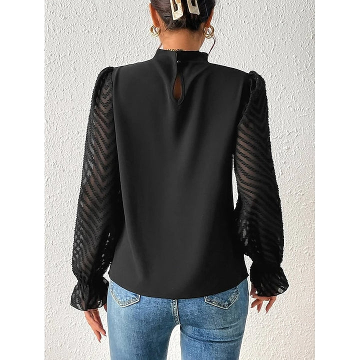 Odette | Elegant High-Neck Blouse