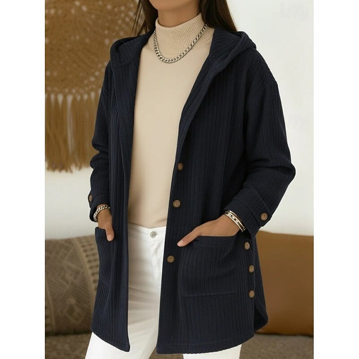 Beverly | Hooded Button-Front Coat