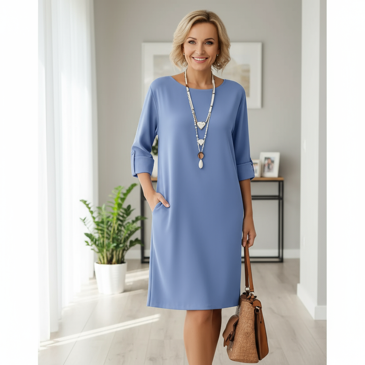 Esmae | Comfortable Round Neck Dress