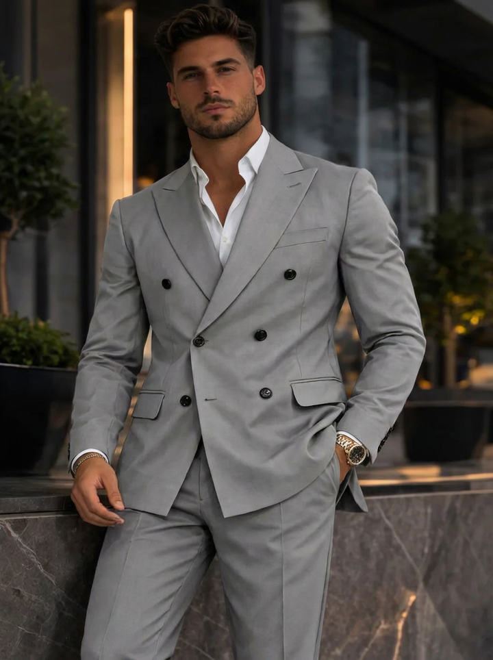 Gregory | Double-Breasted Tailored Suit
