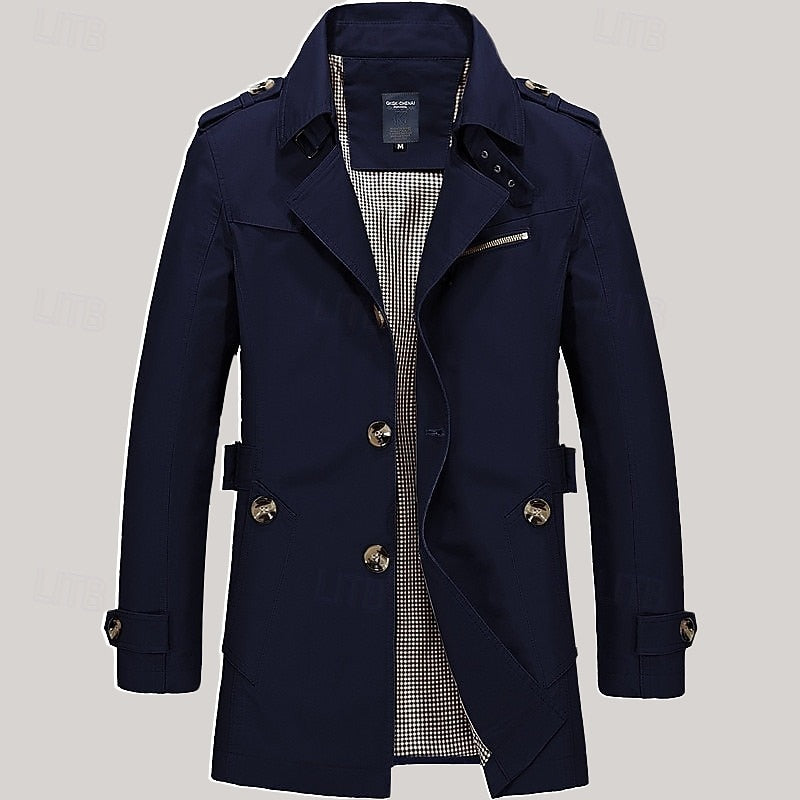 Wallace | Refined Single-Breasted Trench Coat