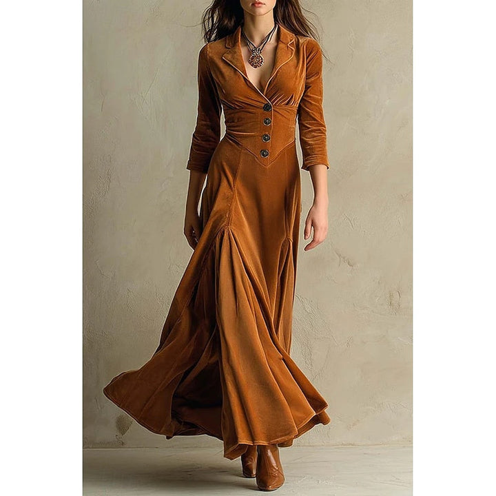 Marlena | Elegant Button-Front Maxi Dress