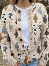 Teresa | Stylish Soft Cat Pattern Cardigan