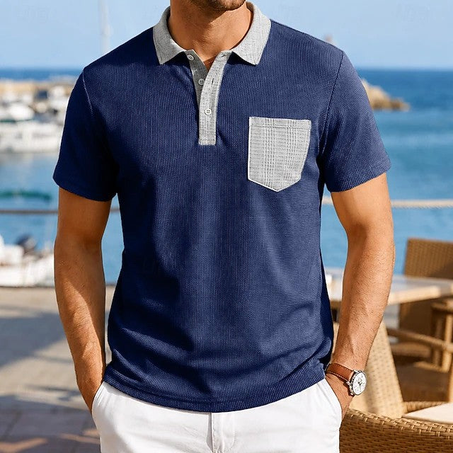 Ethan | Contrast Pocket Polo Shirt