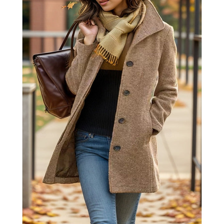 Felicity | Refined Turndown-Collar Coat