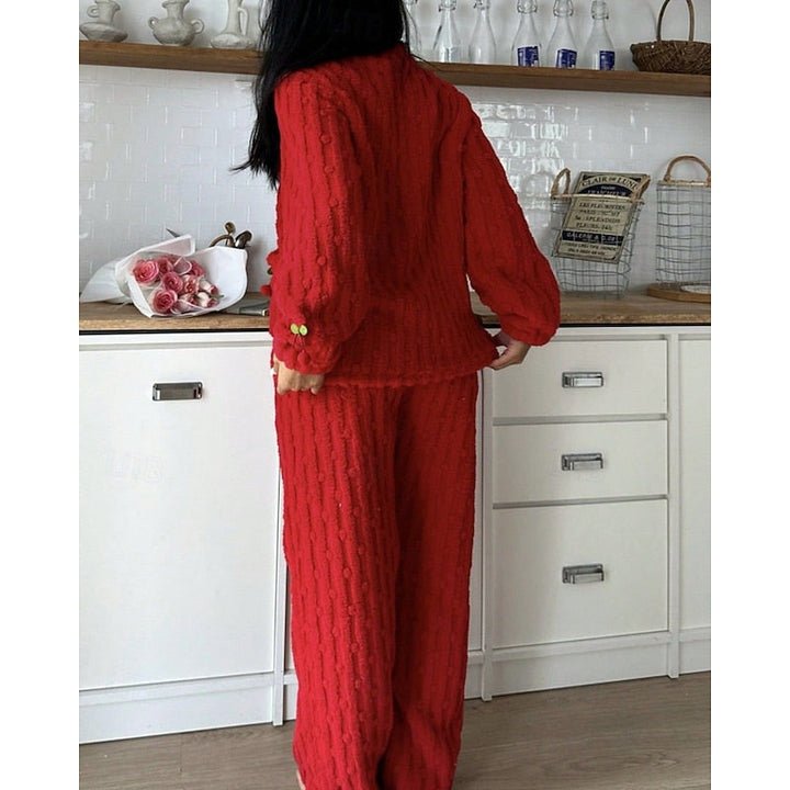 Annette | Cozy Cherry Two-Piece Set