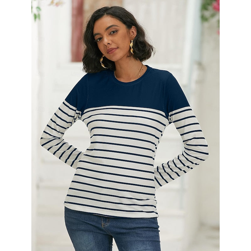 Penelope | Striped Long-Sleeve Top