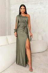 Samantha | Elegant One-Shoulder Evening Dress