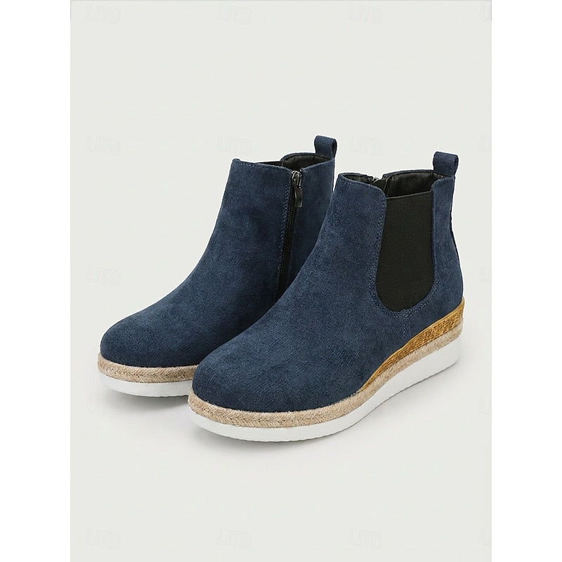 Della | Wedge Chelsea Ankle Boots