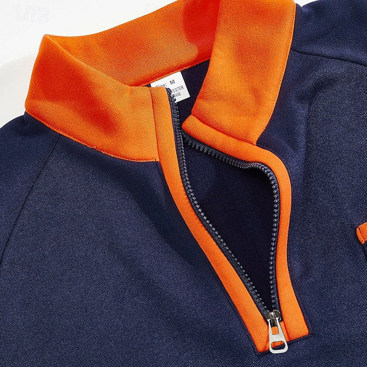 Hollis | Quarter-Zip Colour-Block Pullover
