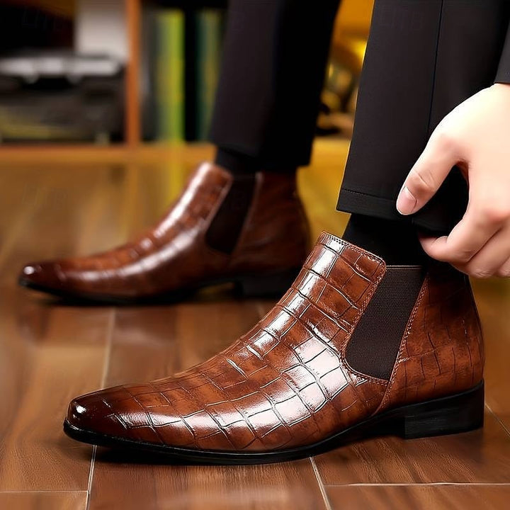 Clifford | Polished Slip-On Chelsea Boots