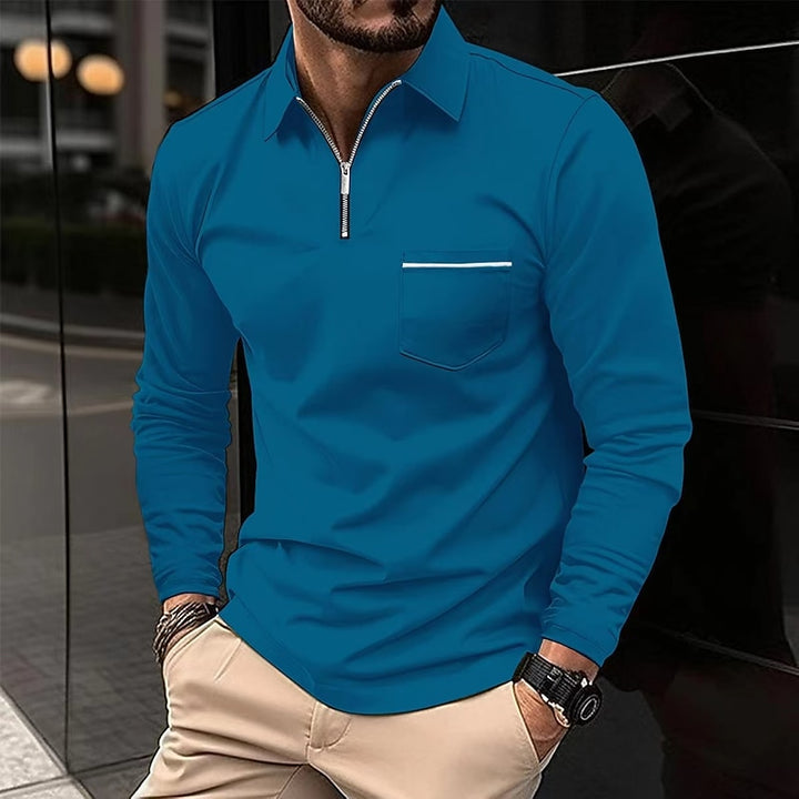 Maddox | Refined Quarter-Zip Polo Shirt