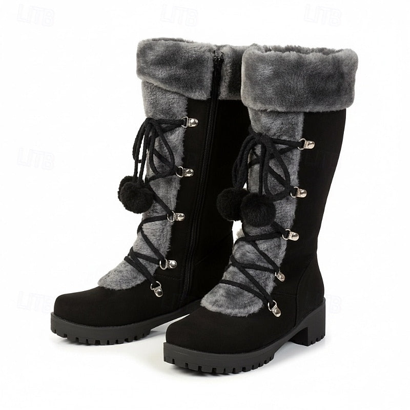 Verity | Cozy Lace-Up Winter Boots