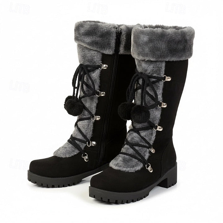 Verity | Cozy Lace-Up Winter Boots