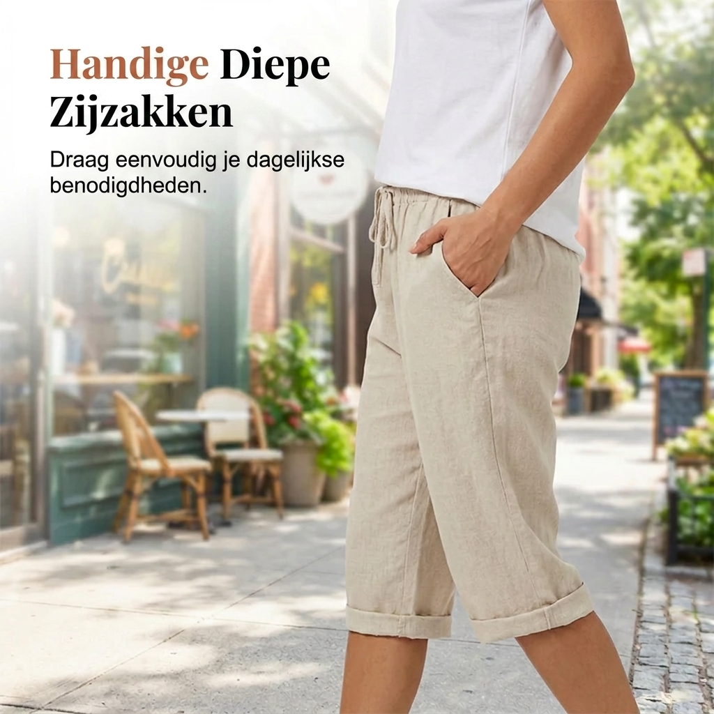 Laluna® | Cotton Linen Women's Shorts