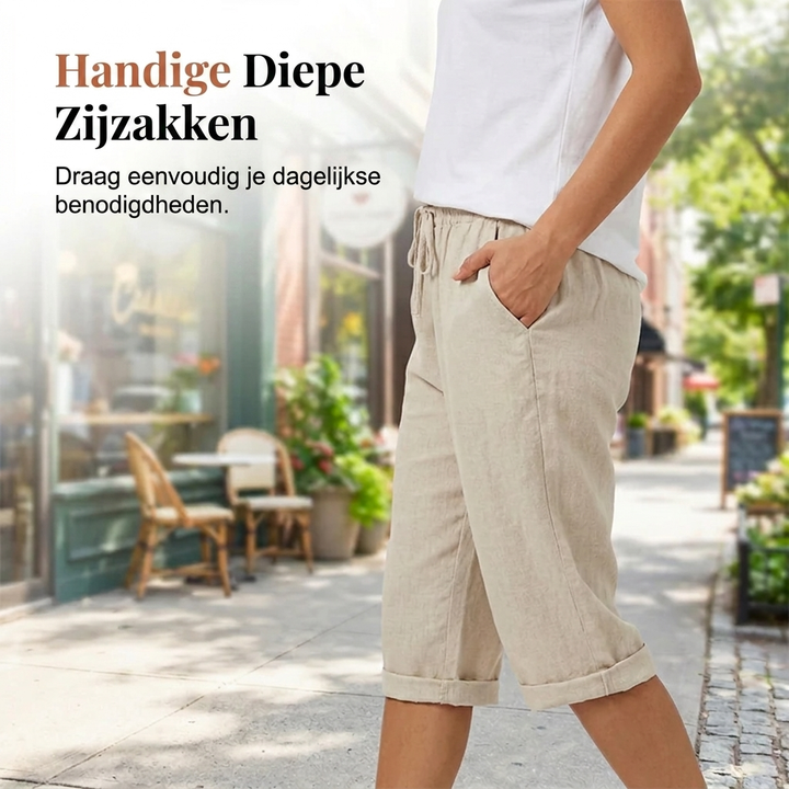 Laluna® | Cotton Linen Women's Shorts