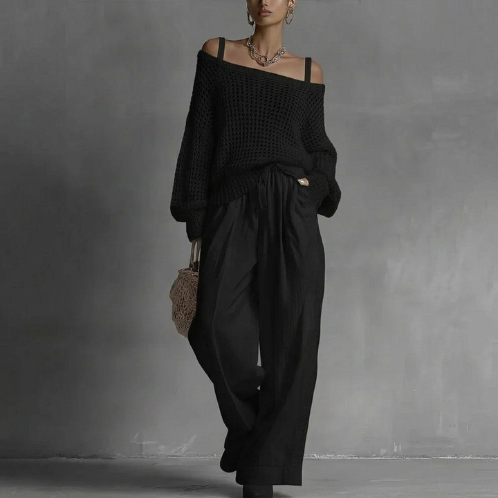 Odette | Relaxed Open-Weave Two-Piece Set