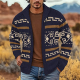 Foster | Heritage Patterned Zip Cardigan