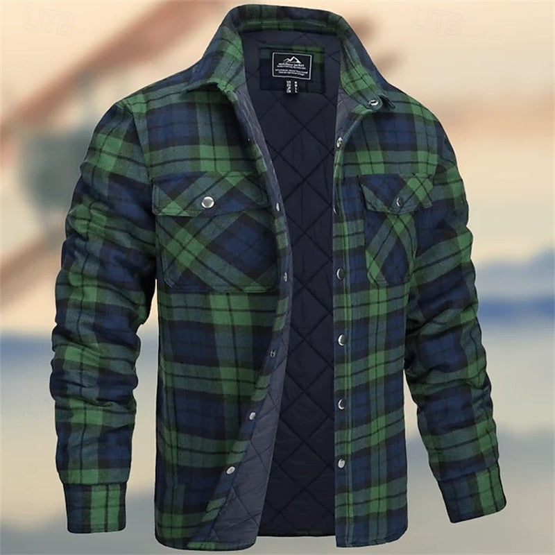 Bram | Insulated Plaid Shirt Jacket