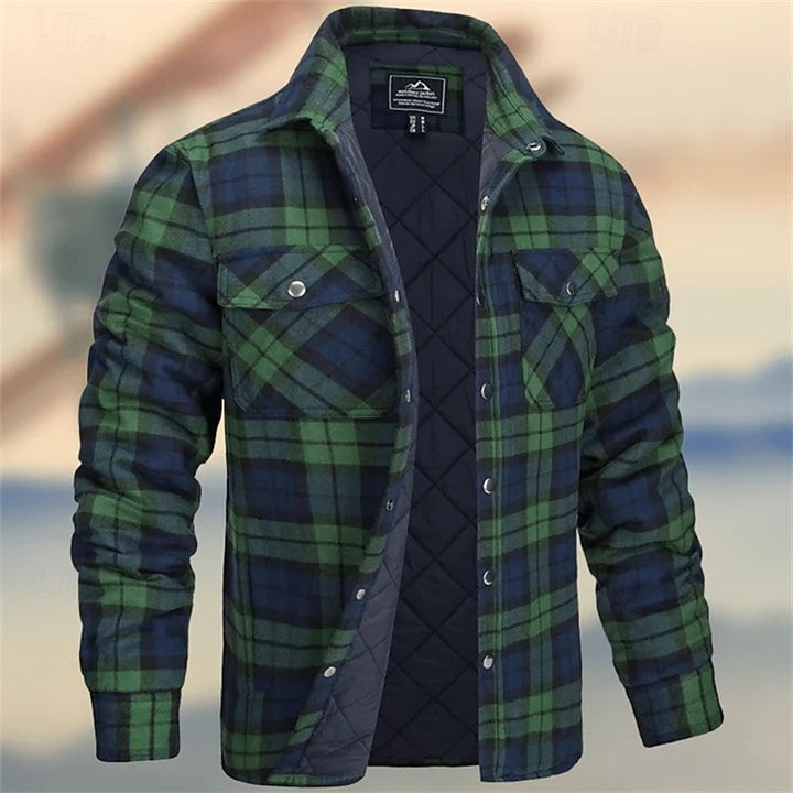 Bram | Insulated Plaid Shirt Jacket