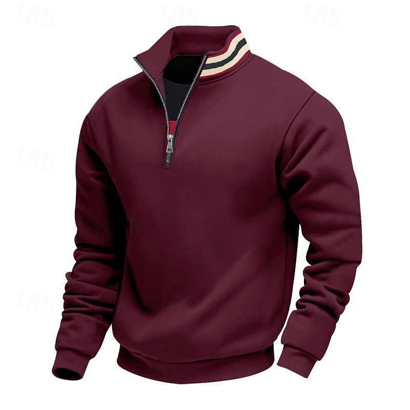 Everett | Quarter-Zip Standing Collar Sweatshirt
