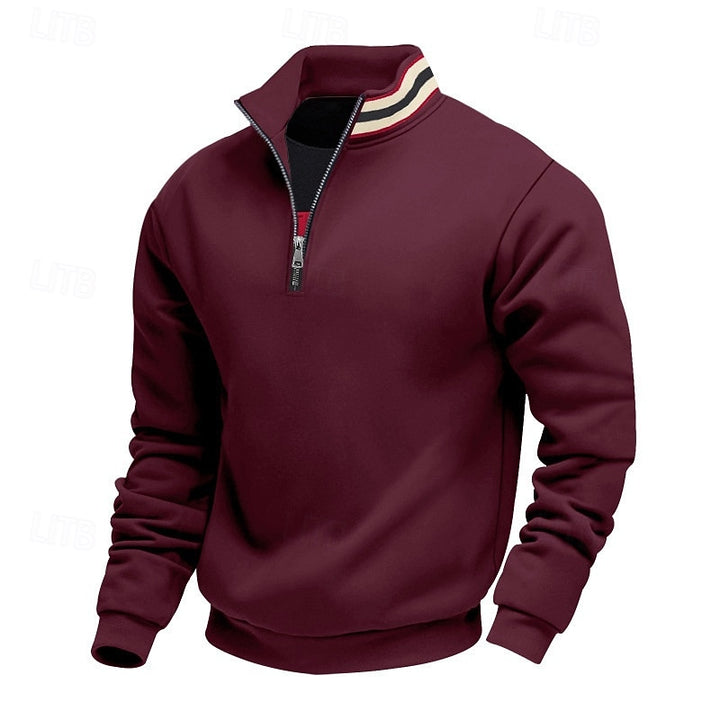 Everett | Quarter-Zip Standing Collar Sweatshirt