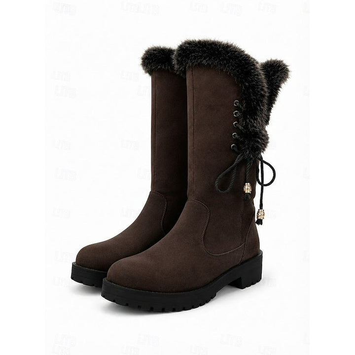 Ingrid | Lace-Up Knee-High Winter Boots