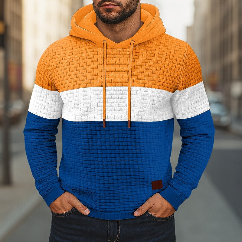 Grady | Colour-Block Hooded Pullover Hoodie