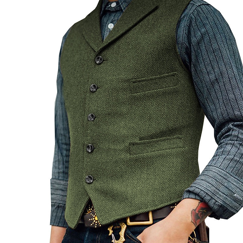 Harold | Tailored V-Neck Waistcoat Vest