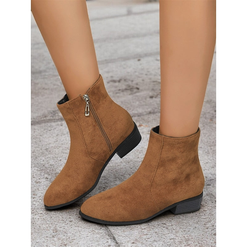 Georgia | Sleek Side-Zip Ankle Boots