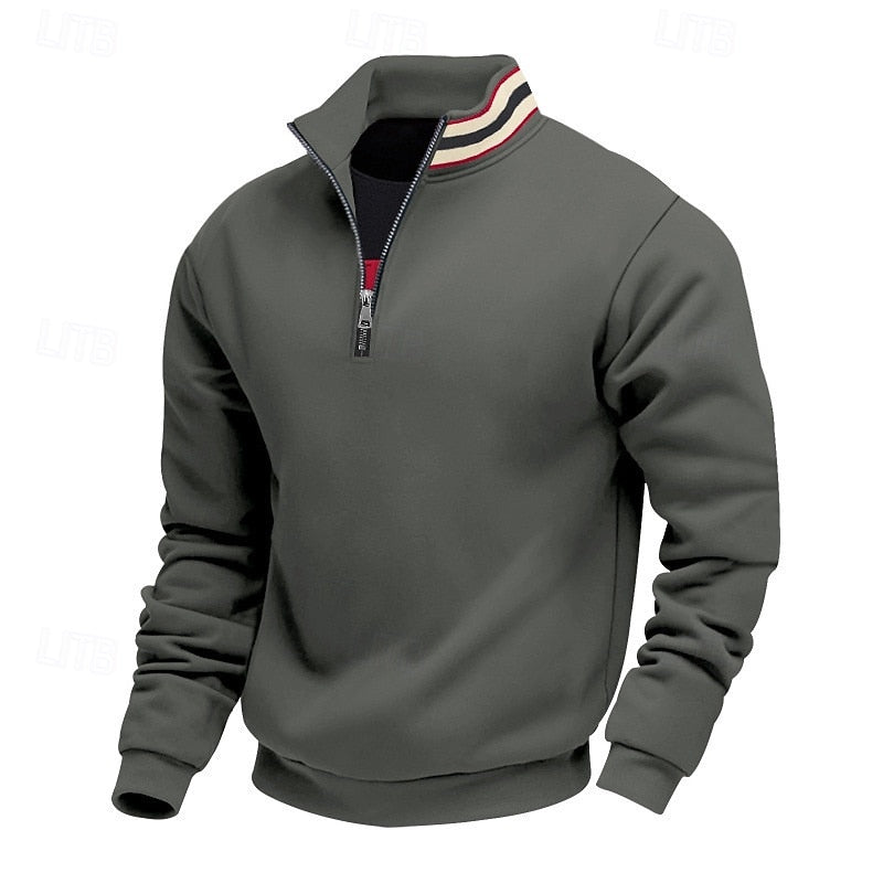Everett | Quarter-Zip Standing Collar Sweatshirt