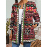 Marlys | Patterned Open-Front Jacket