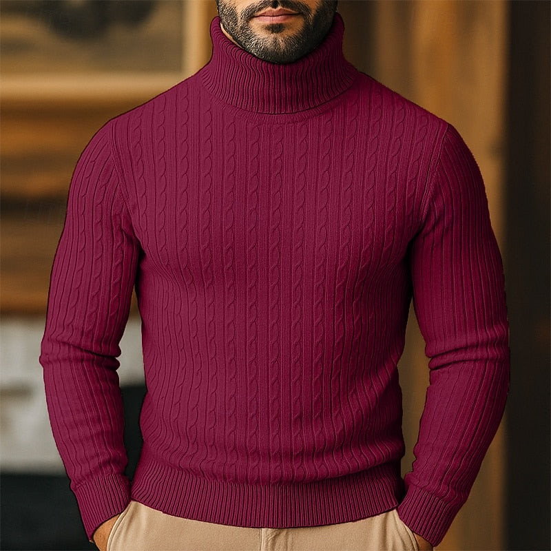 Tristan | Cable-Knit Turtleneck Sweater