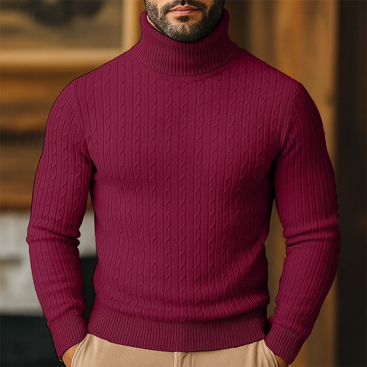 Tristan | Cable-Knit Turtleneck Sweater