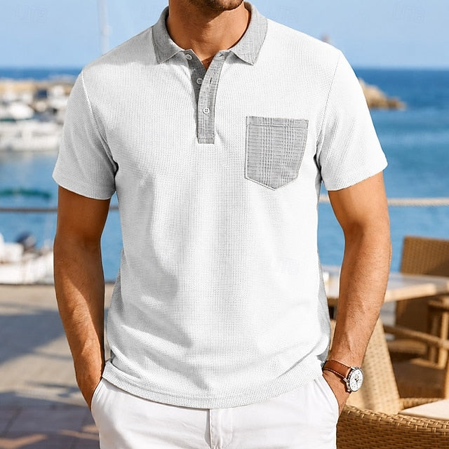 Ethan | Contrast Pocket Polo Shirt