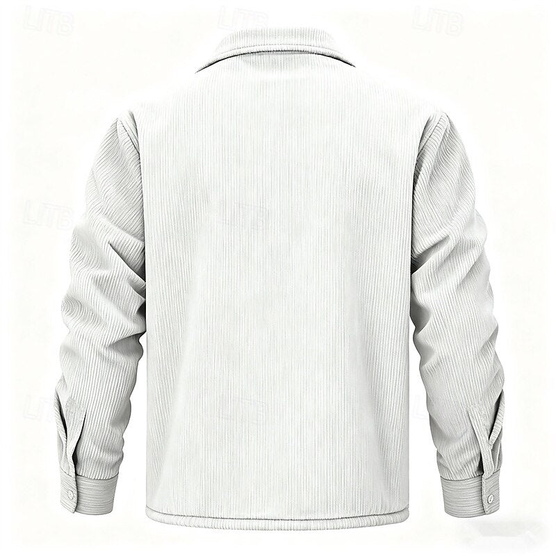 Alden | Ribbed Sherpa-Lined Jacket