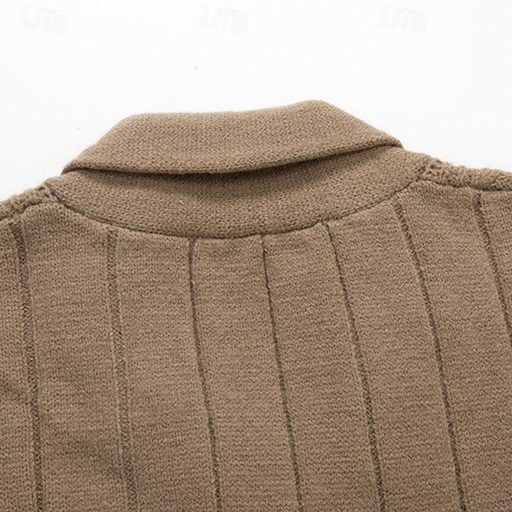 Walker | Cable-Knit Shawl Collar Cardigan