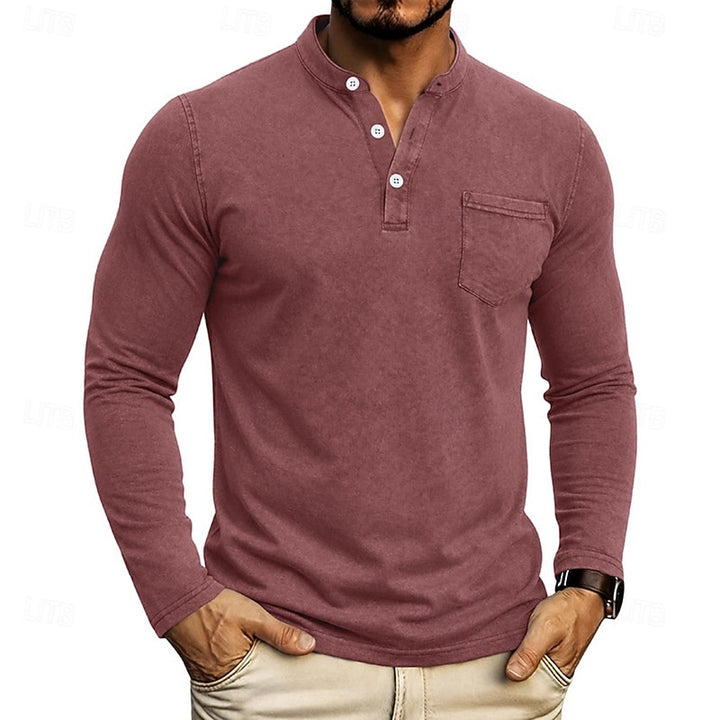 Russell | Long-Sleeve Henley Shirt