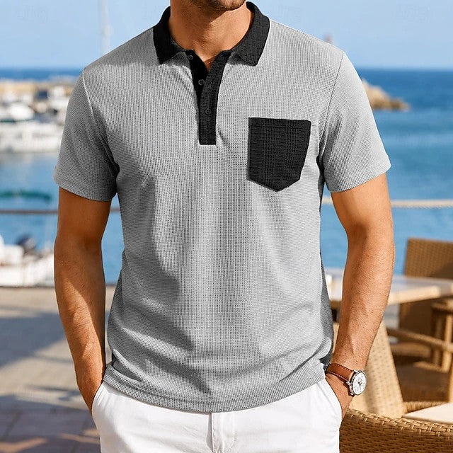 Ethan | Contrast Pocket Polo Shirt