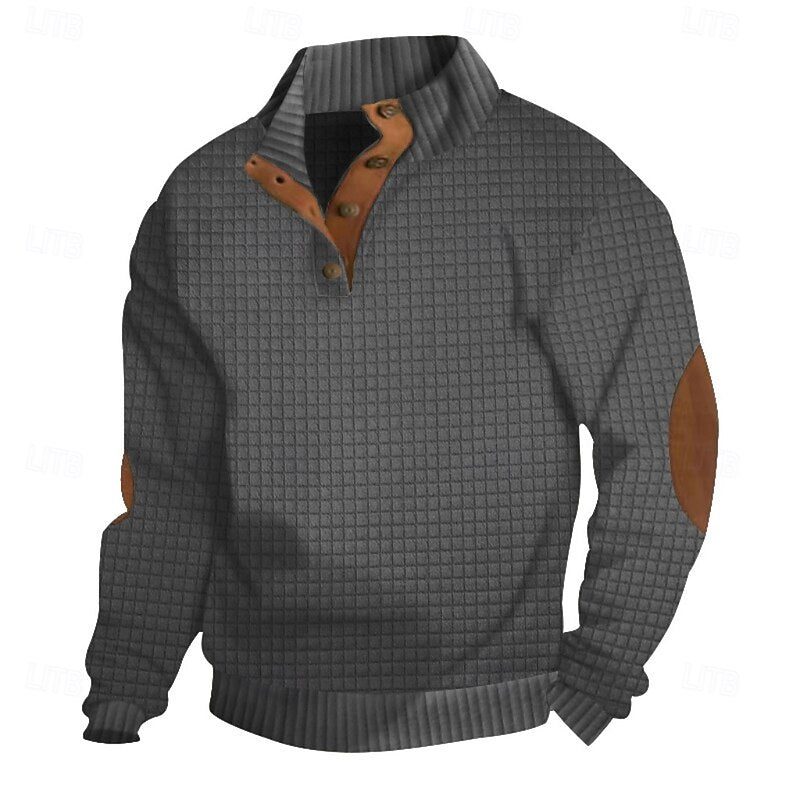 Nash | Button-Neck Pullover Sweater