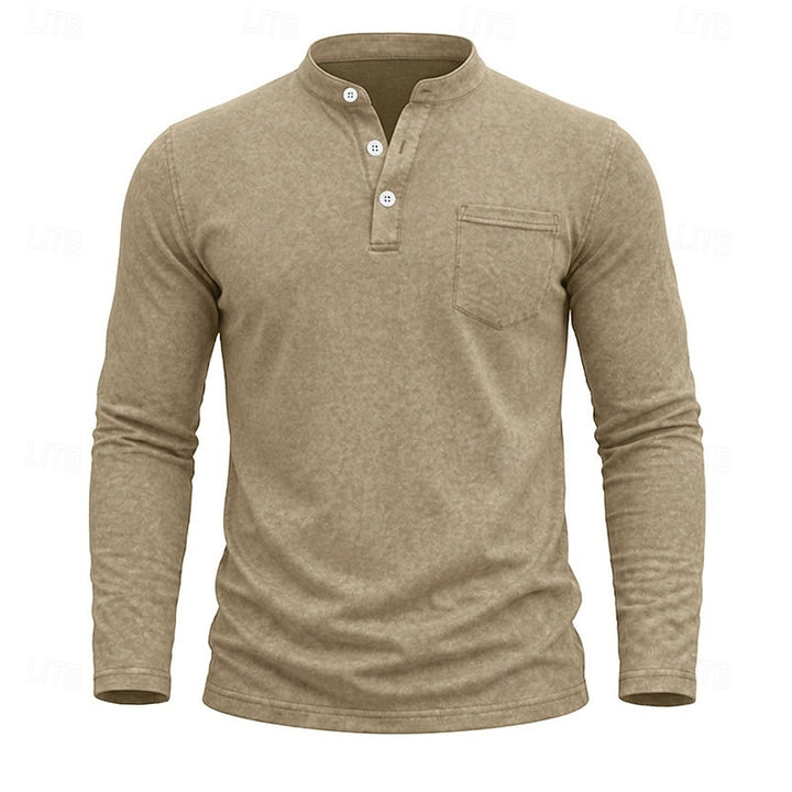 Russell | Long-Sleeve Henley Shirt