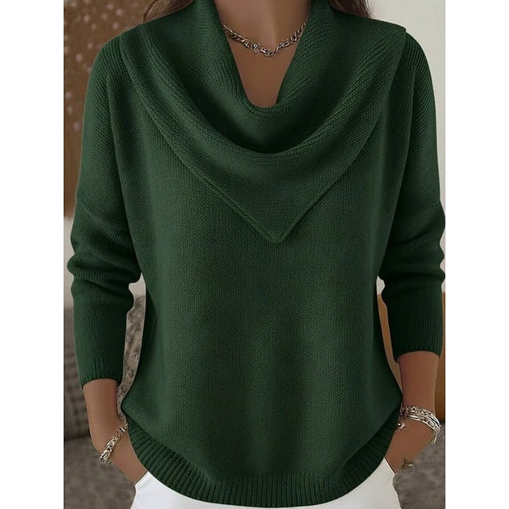Isla | Draped Cowl Neck Sweater