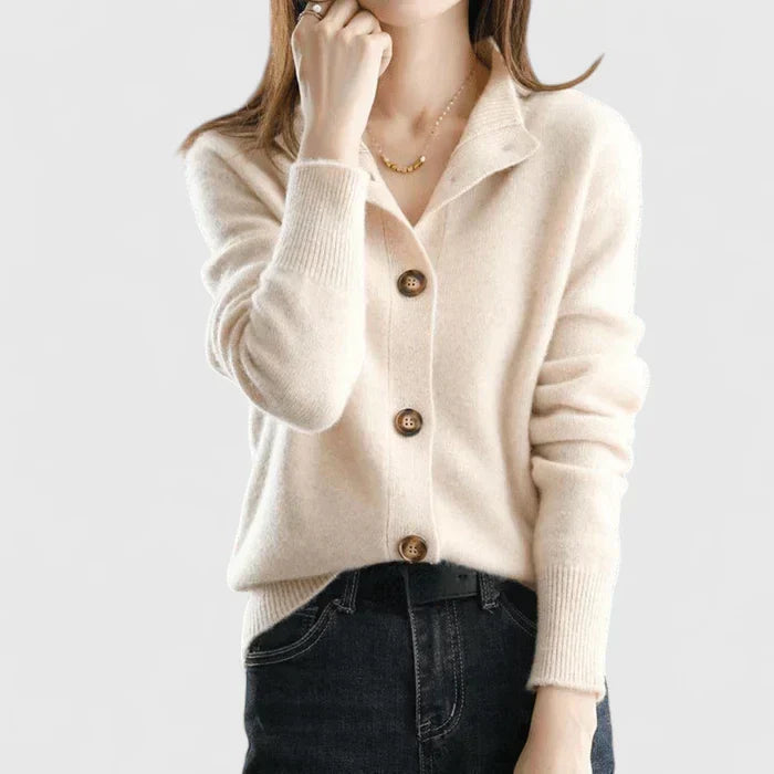 Linnea | Refined Collared Cardigan