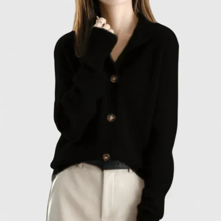 Linnea | Refined Collared Cardigan